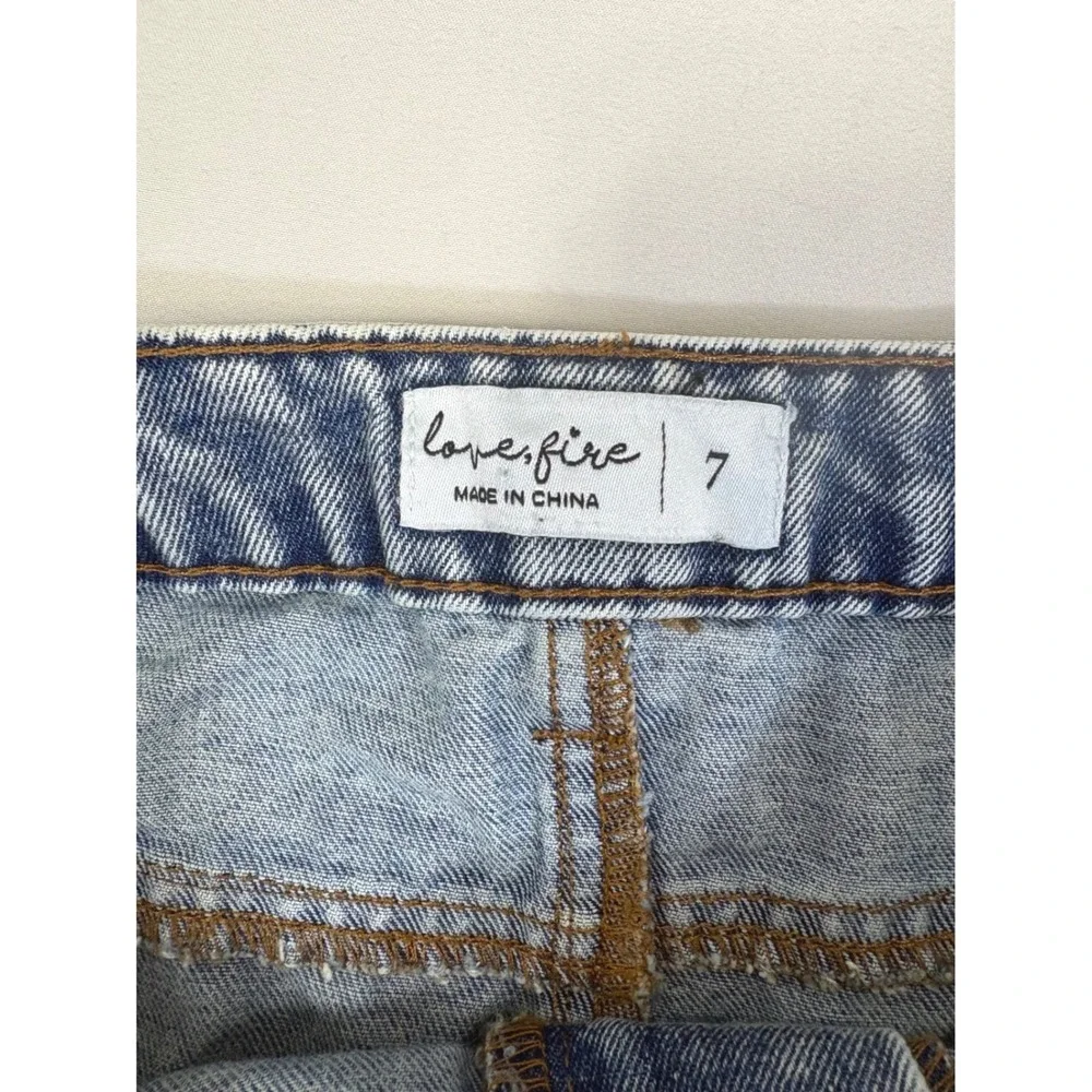 Light Wash Front Slit Cargo Denim Maxi Skirt Women Size 7 Y2K Grunge Streetwear